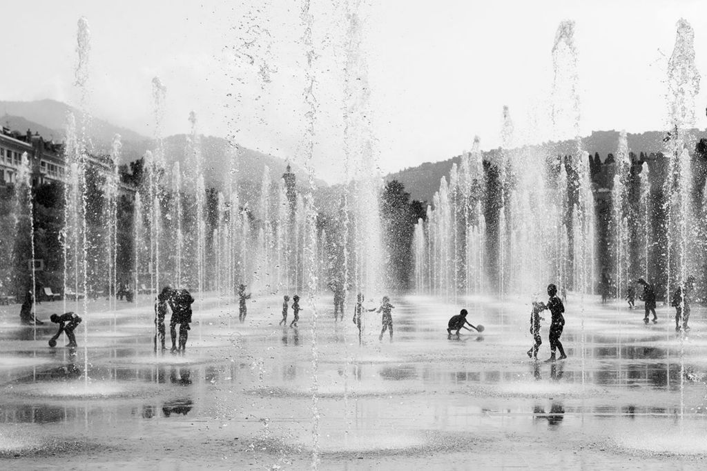 Mirror Fountain 1 - Water SpraysPamela JoyeSalem, MA